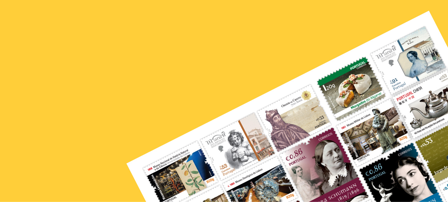 Plano de emissões de selos.