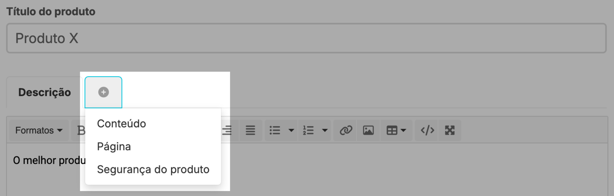 Conteúdo, Página, Segurança de produto - Instruções