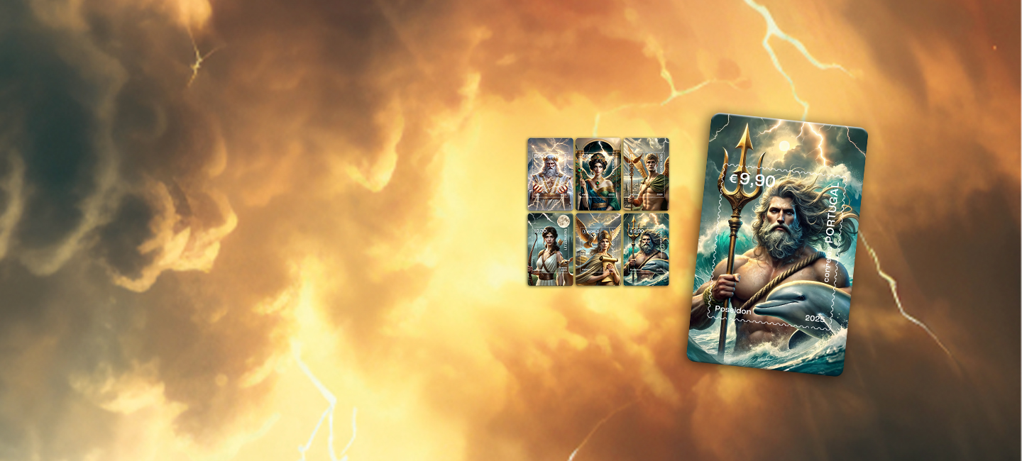 Ilustração com os selos dos 6 deuses