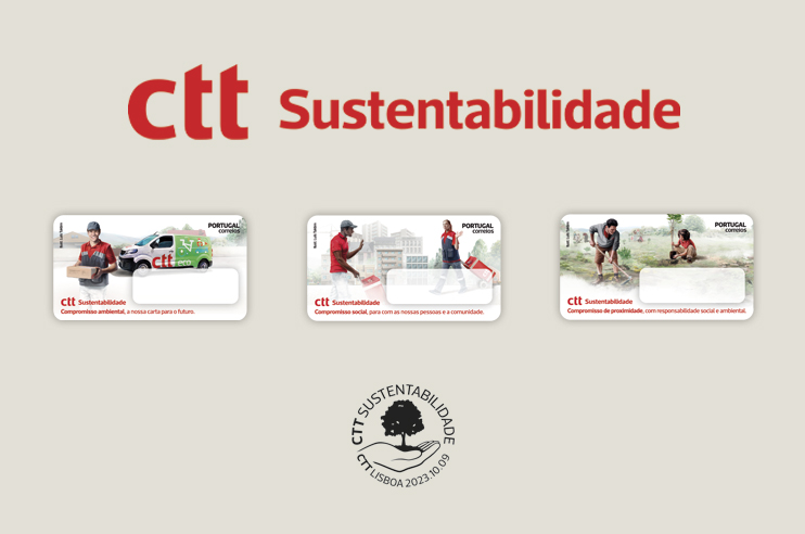 Selos da emissão CTT Sustentabilidade.