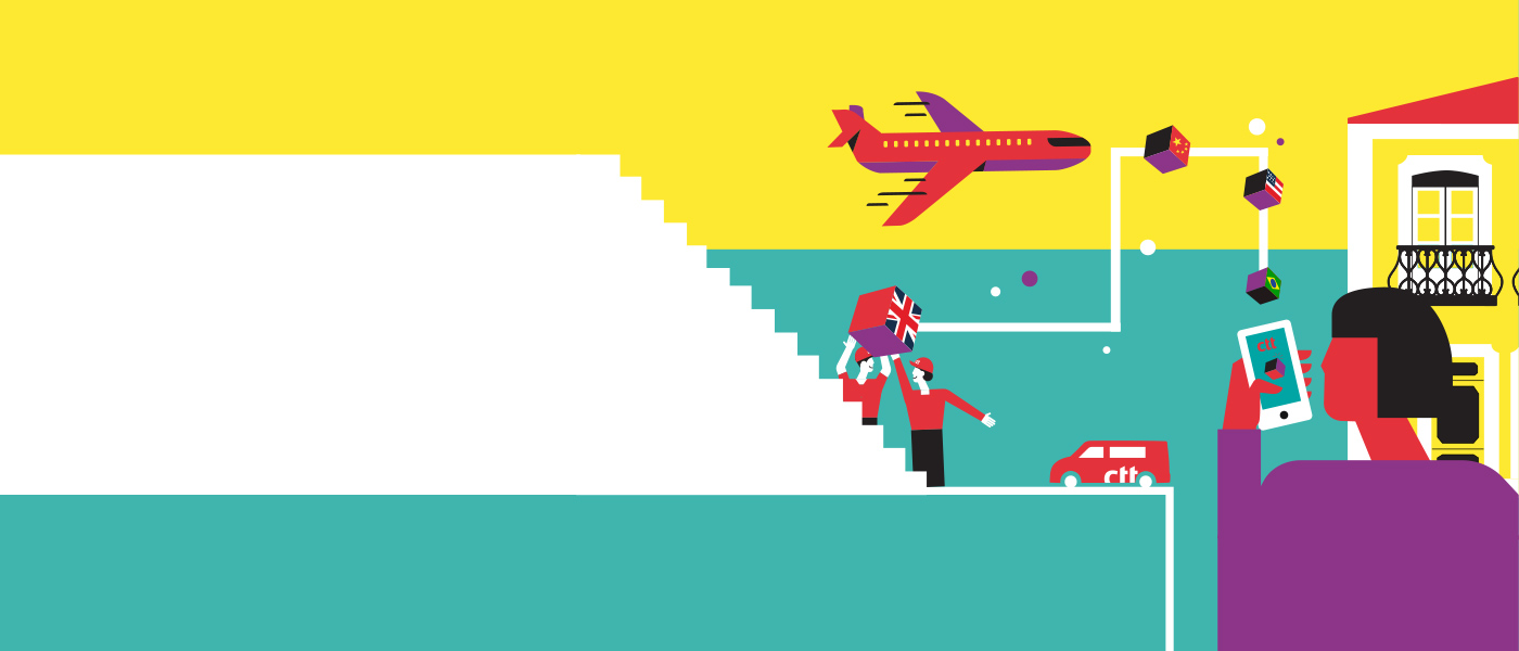 Processo de entrega das encomendas.