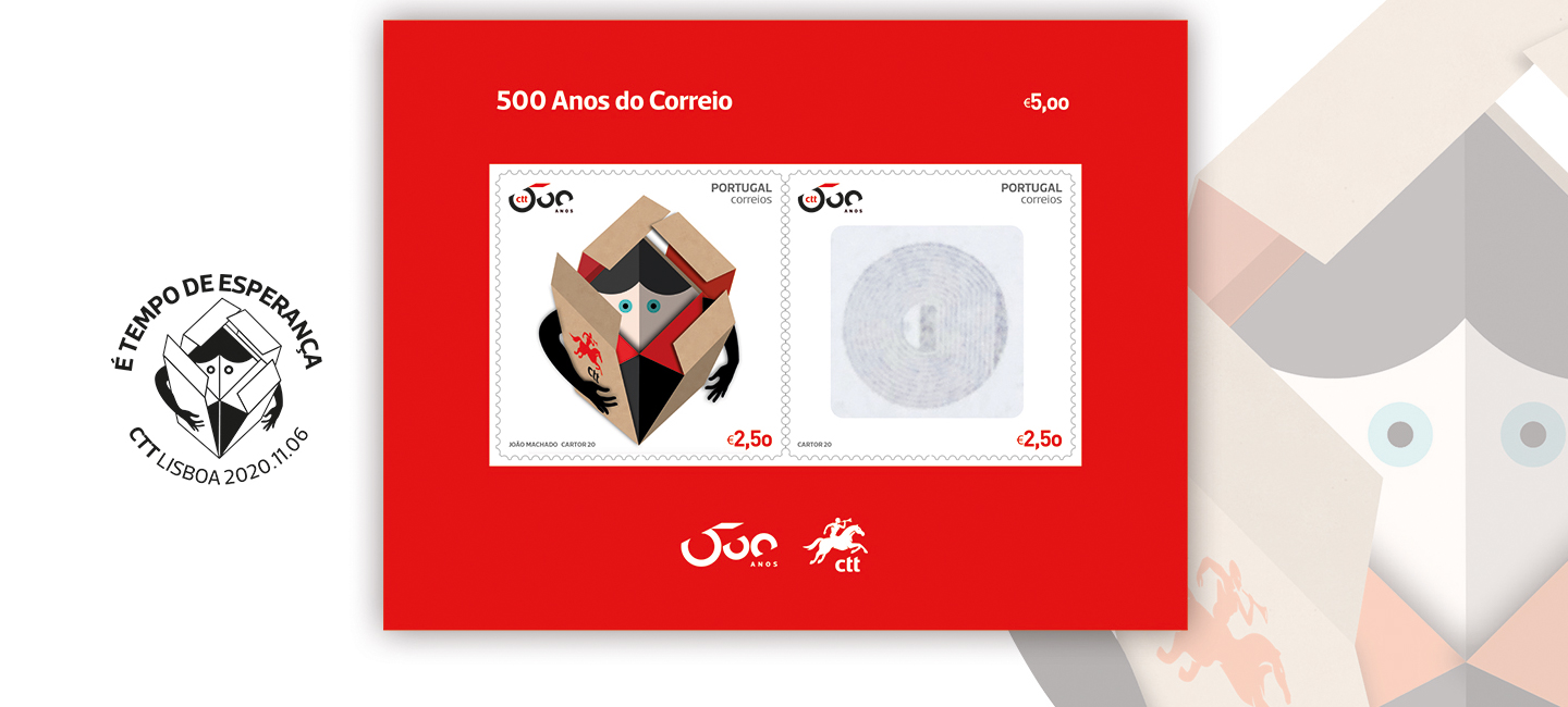 Emissão filatélica que pretende mostrar que a esperança no futuro é imprescindível.