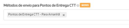 ecr&atilde; 2 - app CTT Expresso - M&eacute;todo de envio para Pontos de Entrega CTT