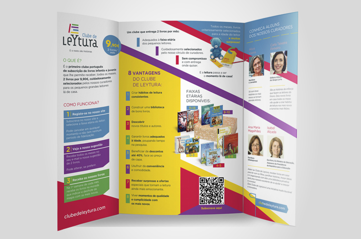Folheto do clube de leytura