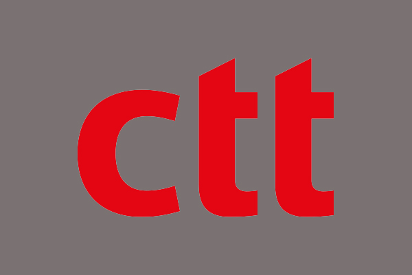 logo CTT sobre relva